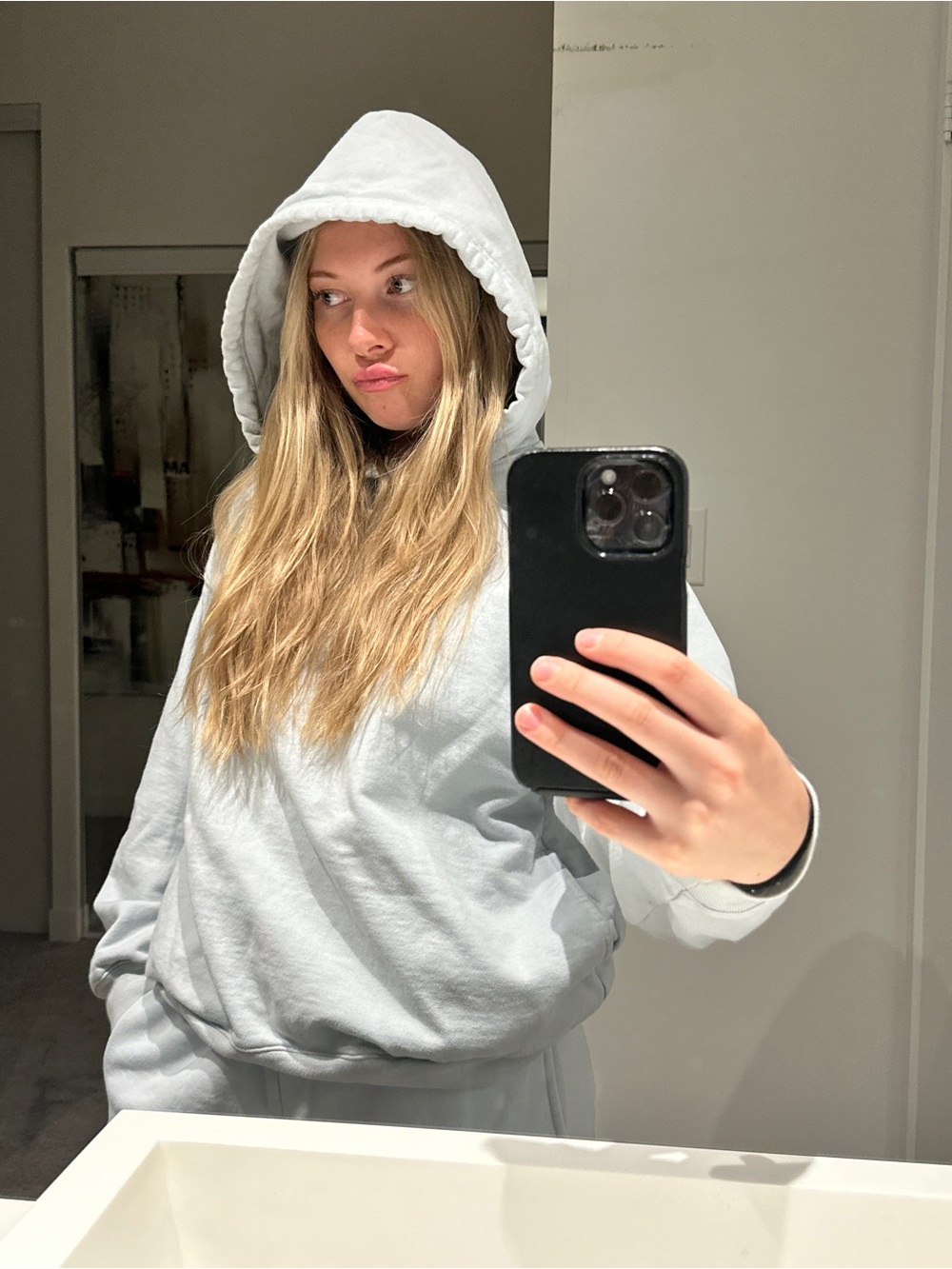 Light Blue Aritzia TNA Sweatsuit
